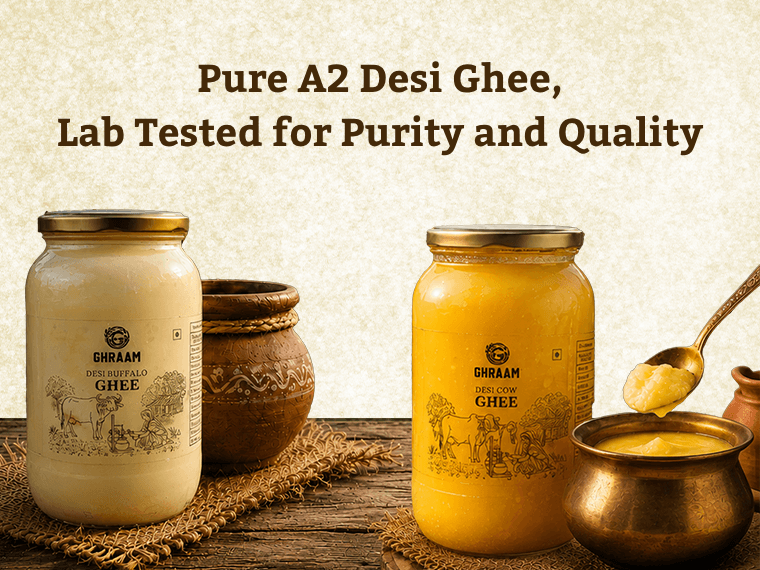 Pure A2 Desi Cow Ghee & Buffalo Ghee by GHRAAM